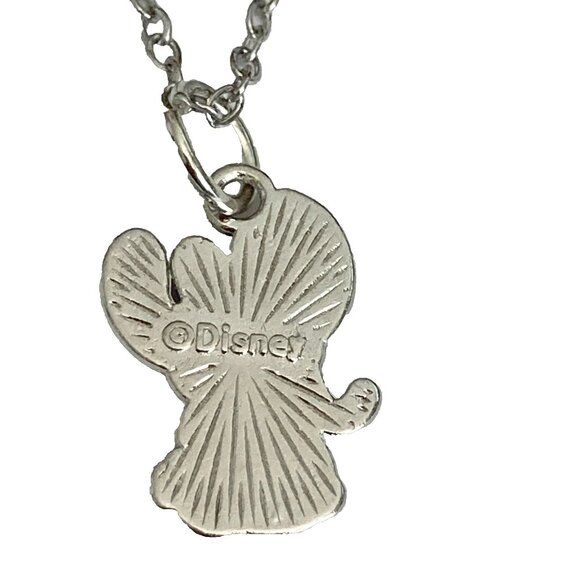 Vintage Disney Angel Lilo & Stitch Charm Necklace 18" Signed Ohana Girlfriend - Picture 3 of 9